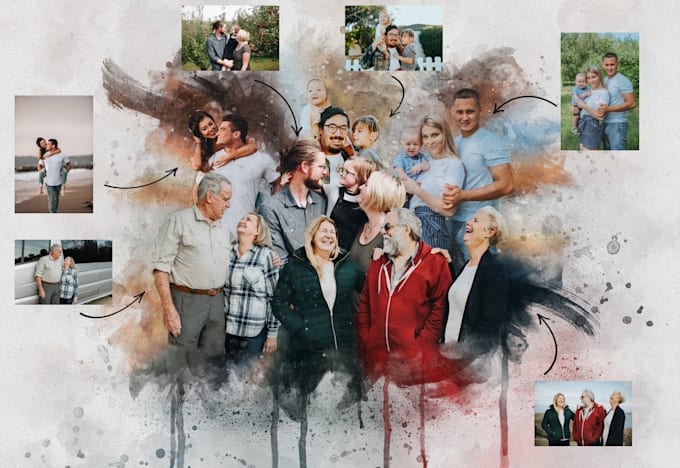 combine and composite photos into one