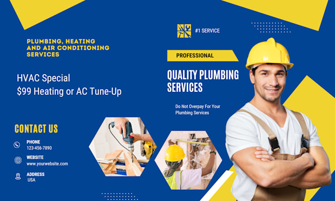 build hvac, plumbing, construction, roofing, cleaning website