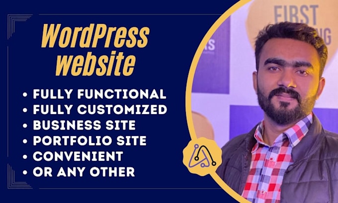 Create fully functional wordpress customized website by Hamzadev160 ...