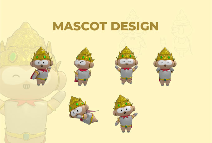 design 3d mascot character