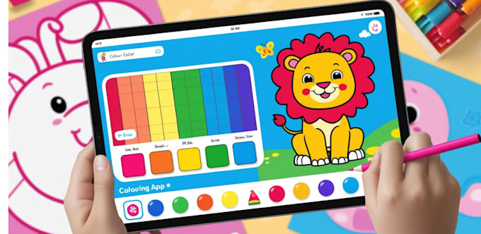 develop an android kids coloring app with admob ads