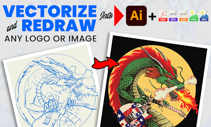 vectorize your drawing and image
