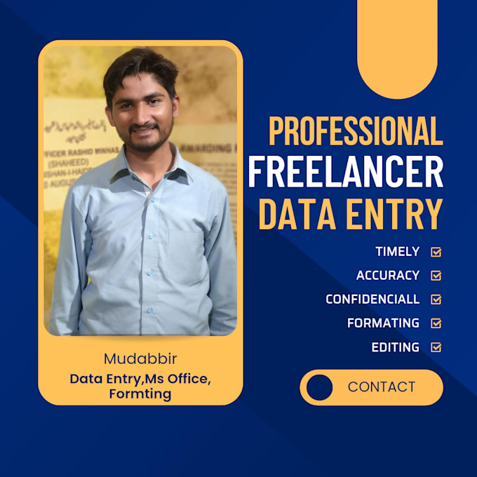 Data entry, file conversion, ms office by Mudabirwrite Fiverr