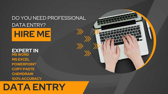 Do fast and accurate data entry, typing, copy paste work by Arooj ...