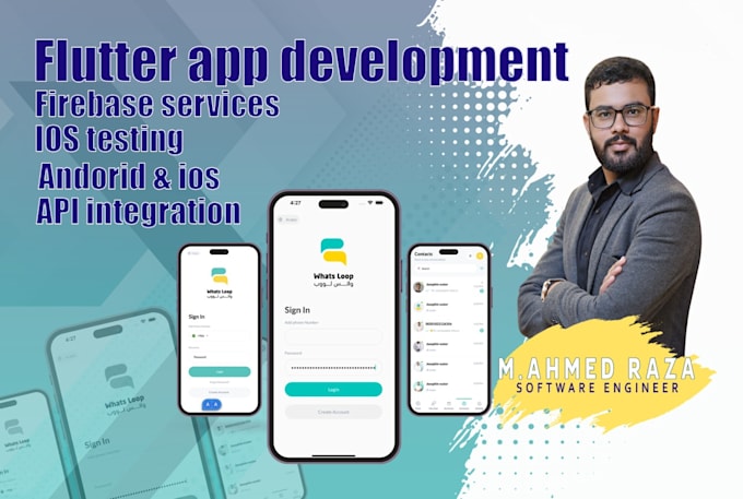 Be your flutter developer and build android ios flutter app with ...