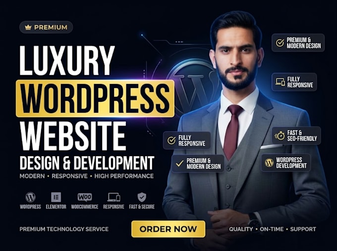 build luxury wordpress website design and website development
