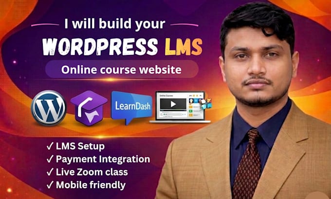 build your wordpress lms online course website