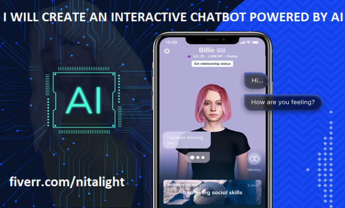 Develop smart and interactive chatbot powered by ai by Nitalight Circuit Diagram