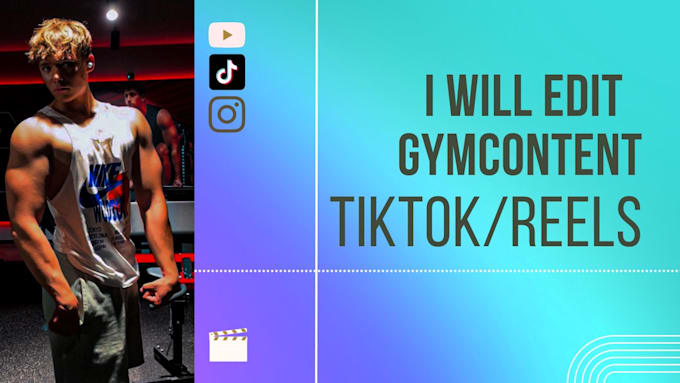 edit your gym fitness reels, tiktoks, youtube shorts