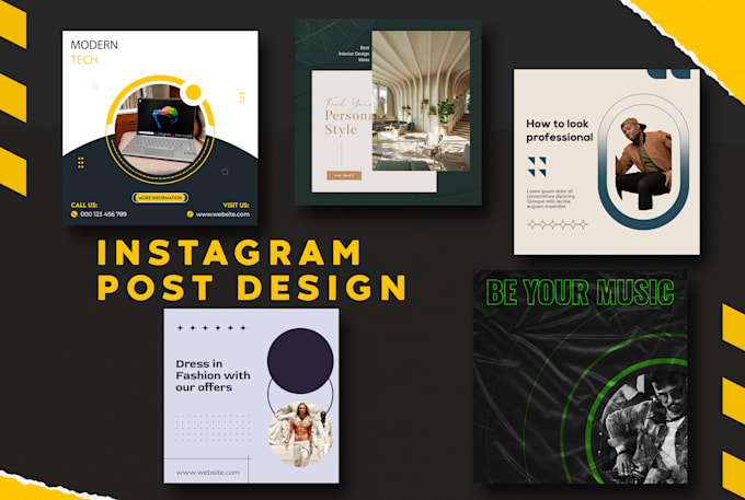 create instagram posts designs for your social media