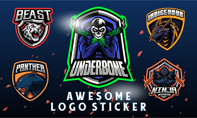 make sticker designs logo illustrations for your merchandise