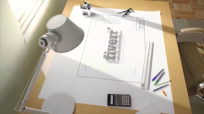 reveal your logo on ARCHITECT desk