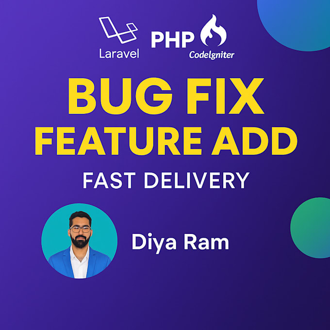 fix bugs and add features in your laravel website