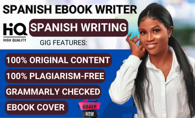 I will ghostwrite spanish ebook, spanish book writer, spanish ghost writer,ebook writng