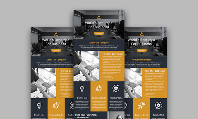design an HTML email template for an email campaign