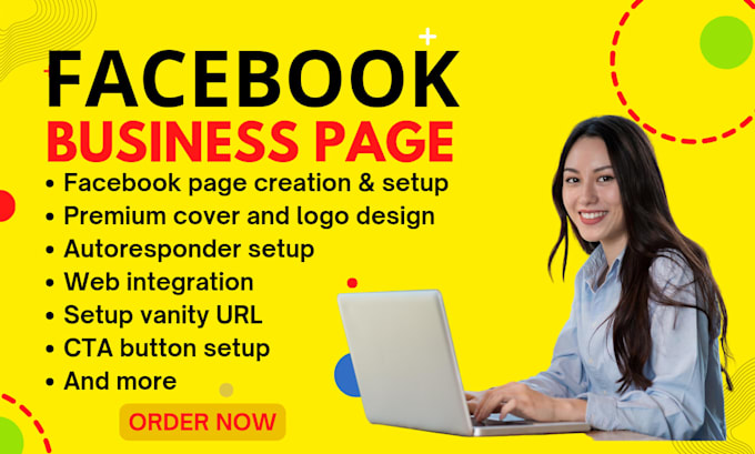 creat impressive facebook business page, fan page