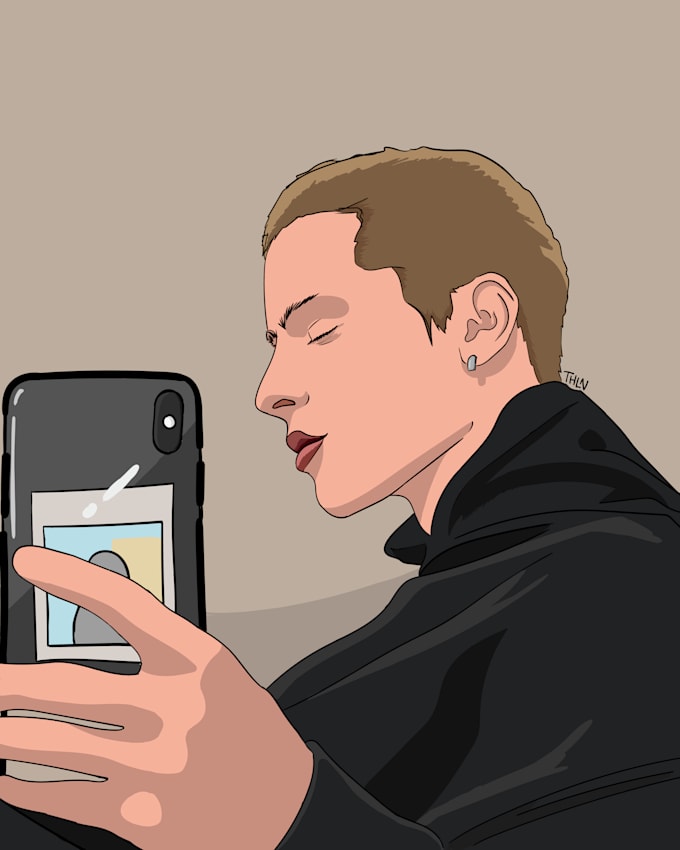 draw potrait illustration from photo