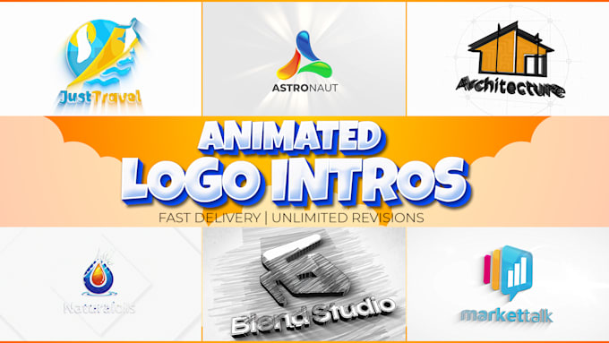create animated logo youtube intro and outro video