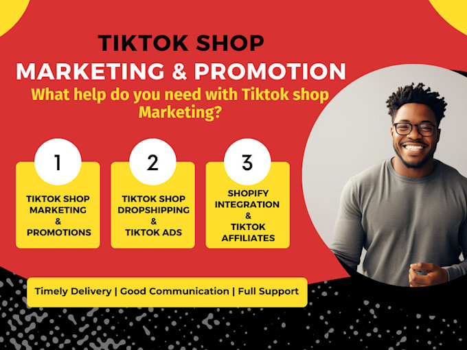 be your tik tok shop manager and help in tiktok shop affiliate marketing and ads