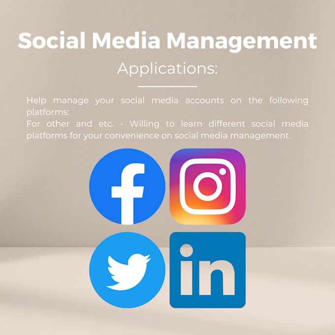 Manage, schedule, and post social media materials for you by Drea_edits