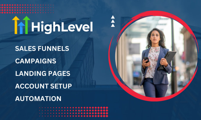 Setup awesome go high level landing page website and sales funnels