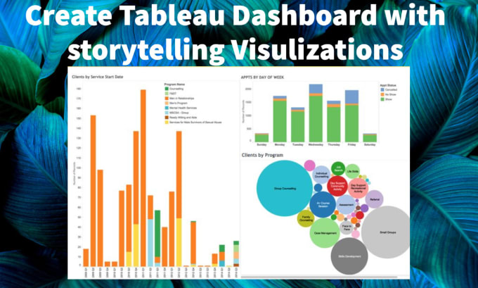 Create a tableau dashboard with different visualizations by Doanalytics