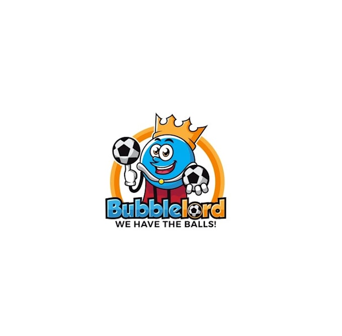 design popular bubble soccer rentals logo