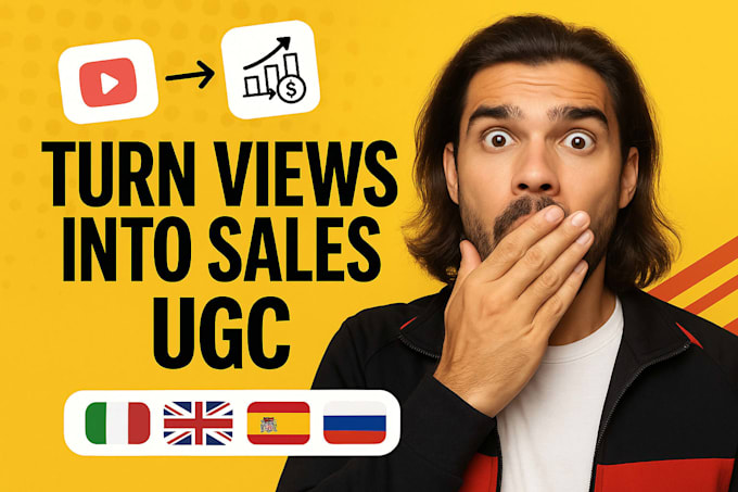 create scroll stopping ugc ads in ita, eng, esp,  rus