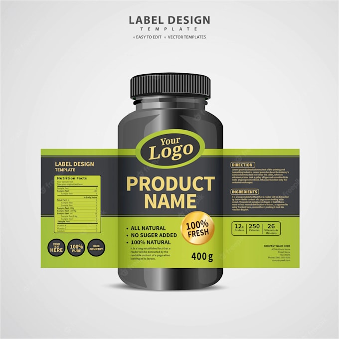 Do product label design, and box package design for you by Sediq_2 | Fiverr