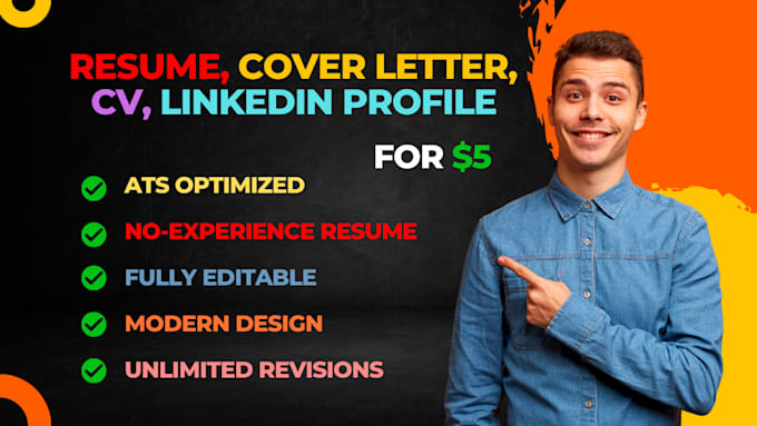 write and upgrade your resume, cv, cover letter, linkedin