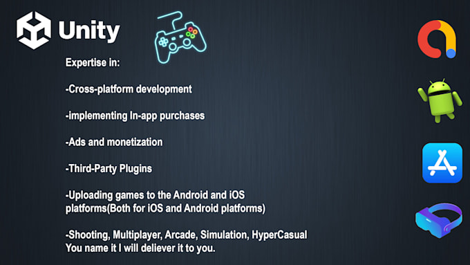 create engaging mobile games as your expert unity developer