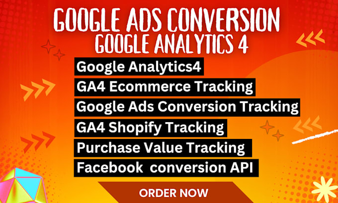 set up google ads conversion tracking and ga4 ecommerce tracking