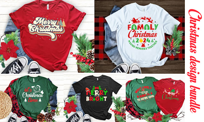 do amazing christmas design and halloween design for you