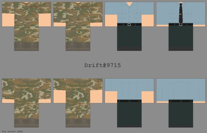 Roblox 2000s military uniforms by Drift9715 | Fiverr