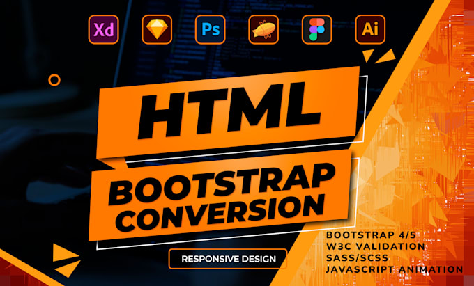 convert figma to HTML xd to HTML psd to HTML bootstrap5 tailwind CSS
