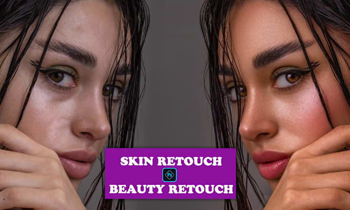 do skin retouching, beauty portrait retouch