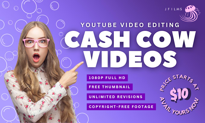 create cash cow videos using your script and voiceover