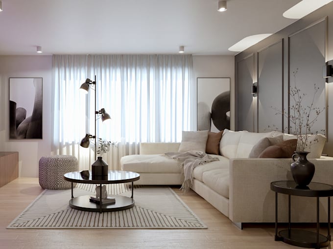 create your 3d interior design and realistic images
