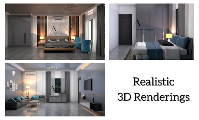 Design photorealistic 3d renderings for residential interior by ...