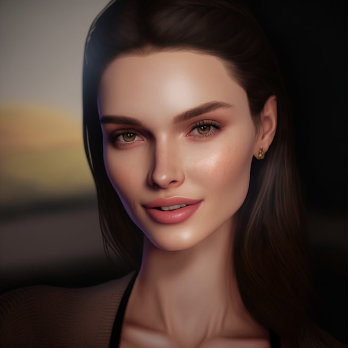 make a hyper realistic portrait of you