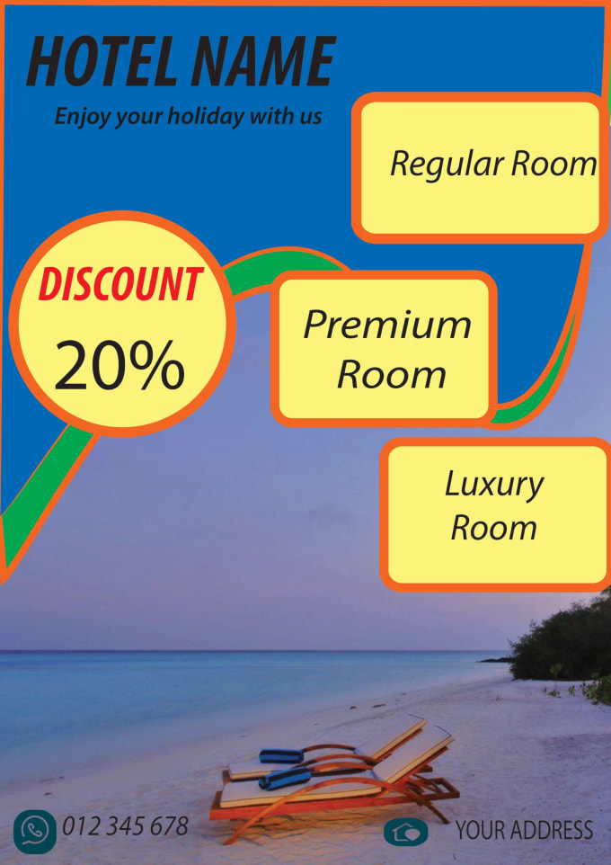 Food,hotel,real state flyer design by Icct2014 Fiverr