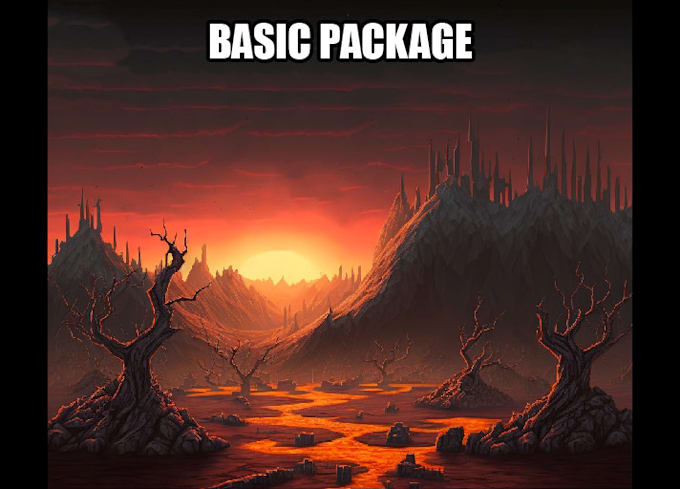 draw digital art backgrounds for videogames