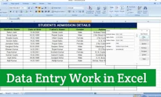 Data entry, excel ,word by Sonicstudios007 | Fiverr