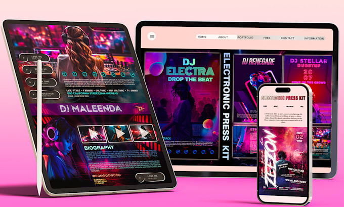 design press kit, media kit, epk, one sheet, speaker kit