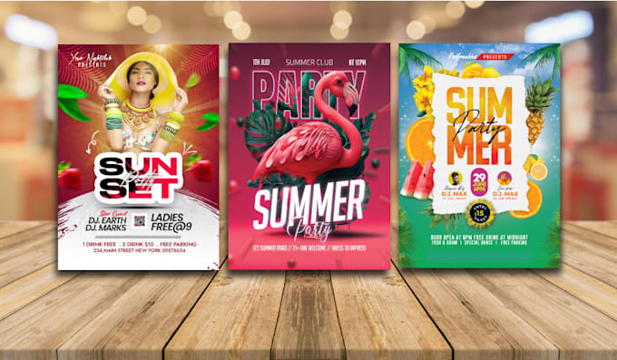 design professional party and brochures for any event flyer
