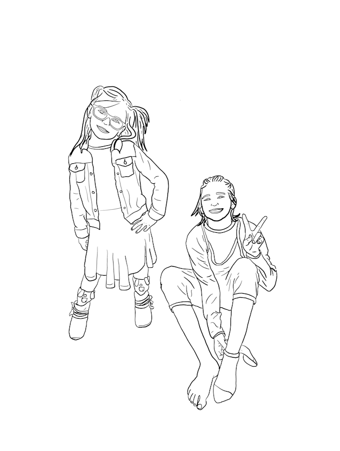 turn photos into line art drawing