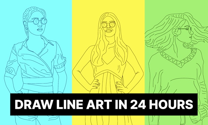 draw clean line art in 24 hours