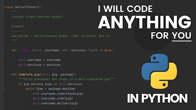 Transform your ideas into reality with python by Xxbascotxx | Fiverr