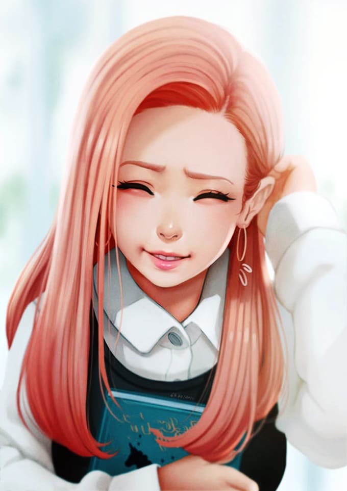 Make portrait anime character fan art for you by Saskiahanekom Fiverr