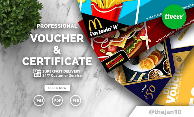 design gift certificate, voucher or coupon